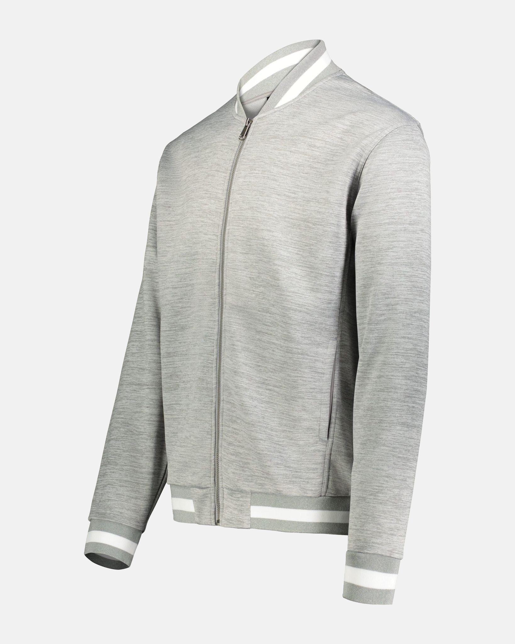 Holloway V-Street Full Zip Jacket, heather grau-DIAMOND PRIDE