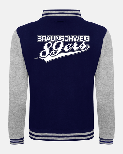 Diamond Pride Varsity College Jacke "Braunschweig 89ers", BS & 89ers, navy blau - heather grau