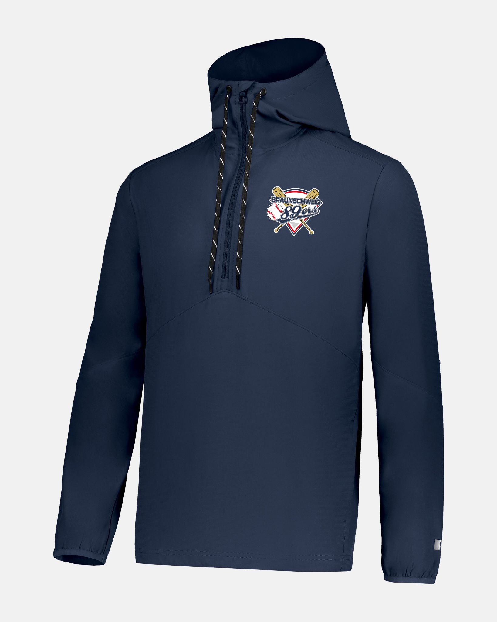 Russell Athletic Legend Hooded Pullover "Braunschweig 89ers", Primary Logo, navy blau
