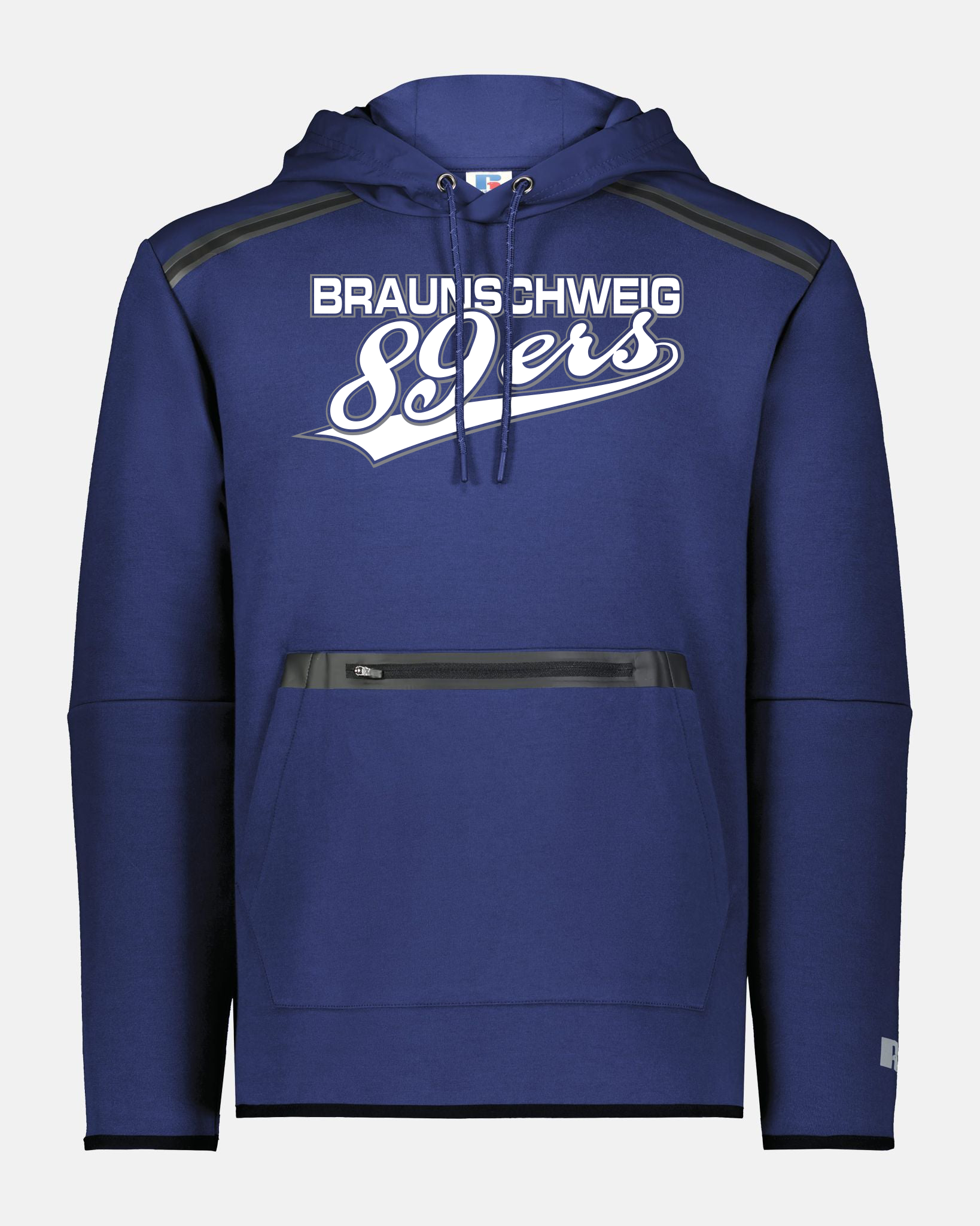 Russell Legend Long Sleeve Tech Fleece Hoodie "Braunschweig 89ers", 89ers, navy blau