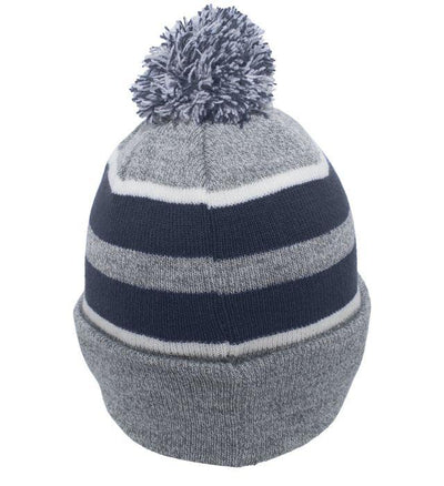 Pacific PomPom-Beanie "Kiel Seahawks", K, grau - navy blau - weiss-DIAMOND PRIDE