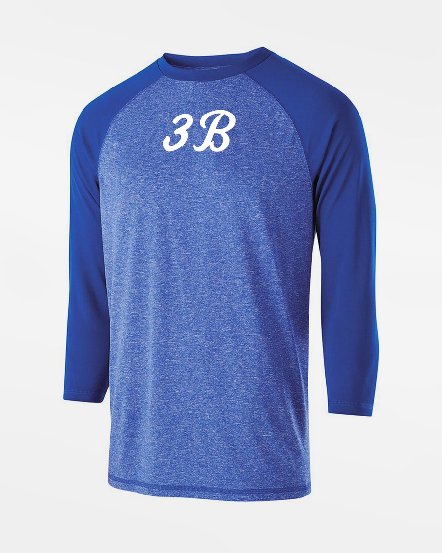 Holloway Typhoon 3/4 Sleeve Functional Shirt "Hülben 3B", Script, royal blau