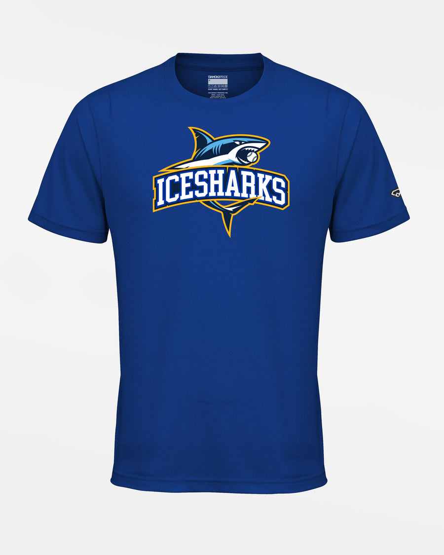 Diamond Pride Basic Functional T-Shirt "Altdorf Icesharks", Name & Player Number, royal-blau