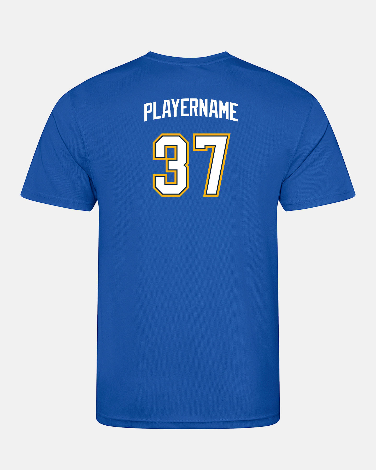 Diamond Pride Basic Functional T-Shirt "Altdorf Icesharks", Name & Player Number, royal-blau