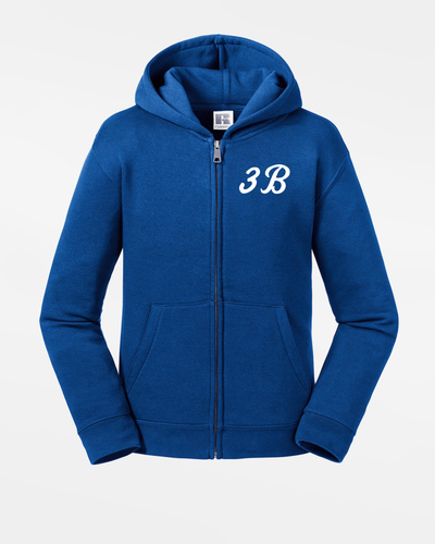 Russell Kids Premium Heavy Zip-Hoodie "Hülben 3B", Script, royal blau