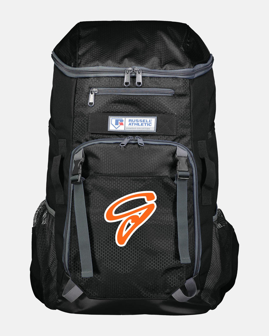 Russell Athletic Baseball Rucksack "Gröbenzell Bandits", G, schwarz-DIAMOND PRIDE