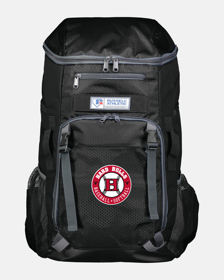 Russell Athletic Baseball Rucksack "Hard Bulls", Crest, schwarz-DIAMOND PRIDE
