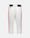 Russell Athletic Kids Piped Diamond Series Baseball Knicker, Weiss/Rot-DIAMOND PRIDE