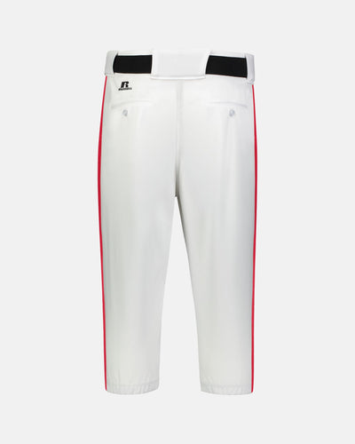 Russell Athletic Kids Piped Diamond Series Baseball Knicker, Weiss/Rot-DIAMOND PRIDE