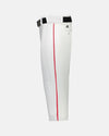 Russell Athletic Kids Piped Diamond Series Baseball Knicker, Weiss/Rot-DIAMOND PRIDE