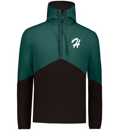 Russell Athletic Legend Hooded Pullover "Herrenberg Wanderers", H, schwarz-dunkelgrün-DIAMOND PRIDE