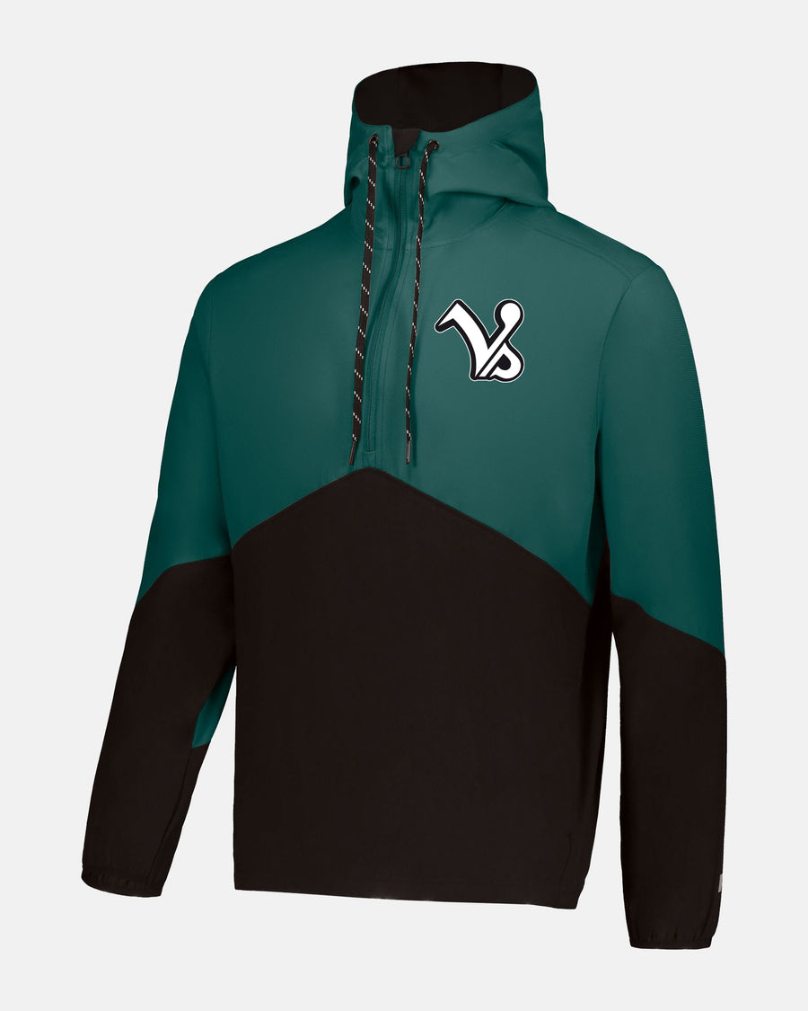 Russell Athletic Legend Hooded Pullover "Kufstein Vikings", VS, schwarz-dunkelgrün-DIAMOND PRIDE