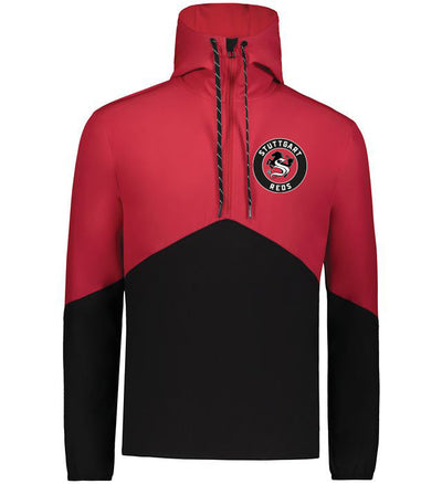 Russell Athletic Legend Hooded Pullover "Stuttgart Reds", Crest, schwarz-rot-DIAMOND PRIDE