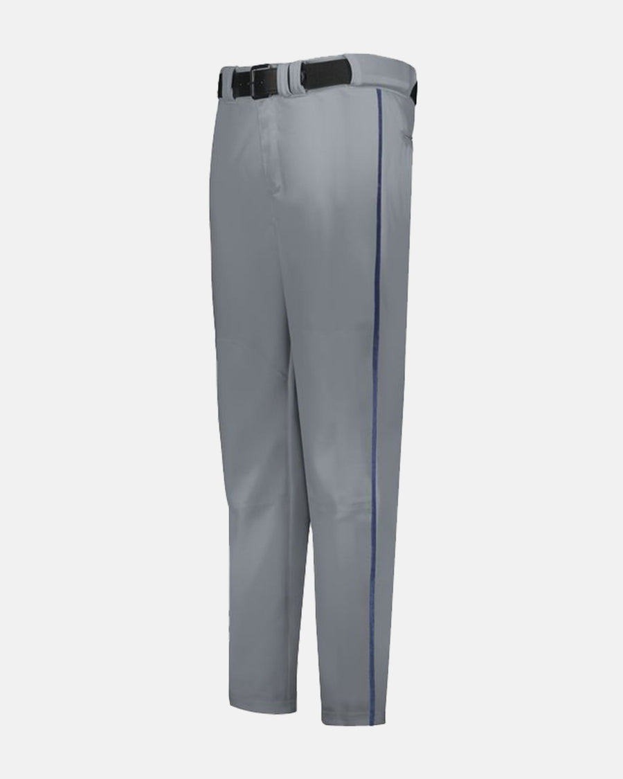 Russell Athletic Piped Baseball Pant "Open Bottom", Grau/Navy Blau-DIAMOND PRIDE