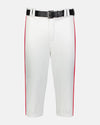 Russell Athletic Piped Diamond Series Baseball Knicker, Weiss/Rot-DIAMOND PRIDE