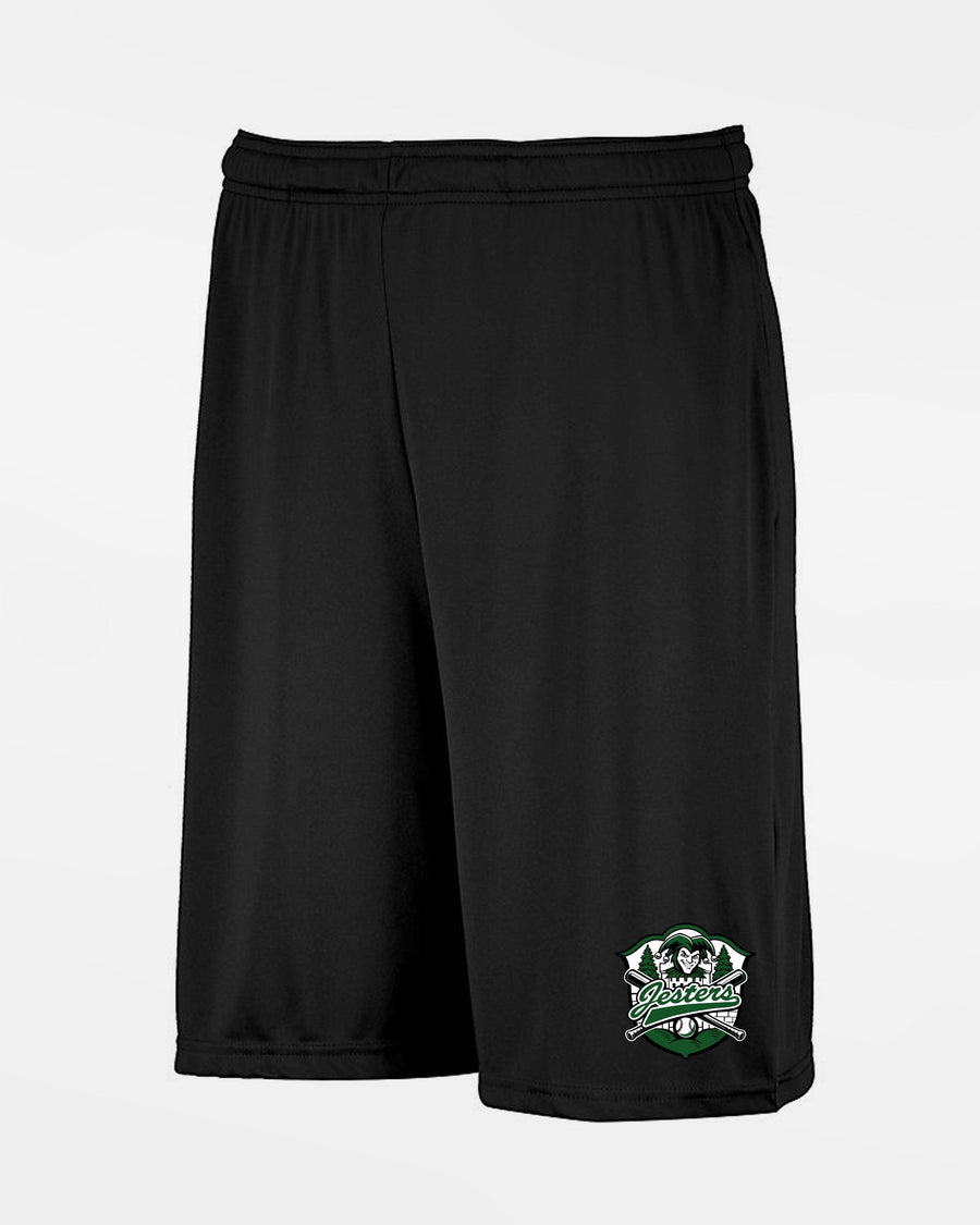Russell Athletic Stretch-Performance Short mit Taschen "Grünwald Jesters", Crest, schwarz-DIAMOND PRIDE