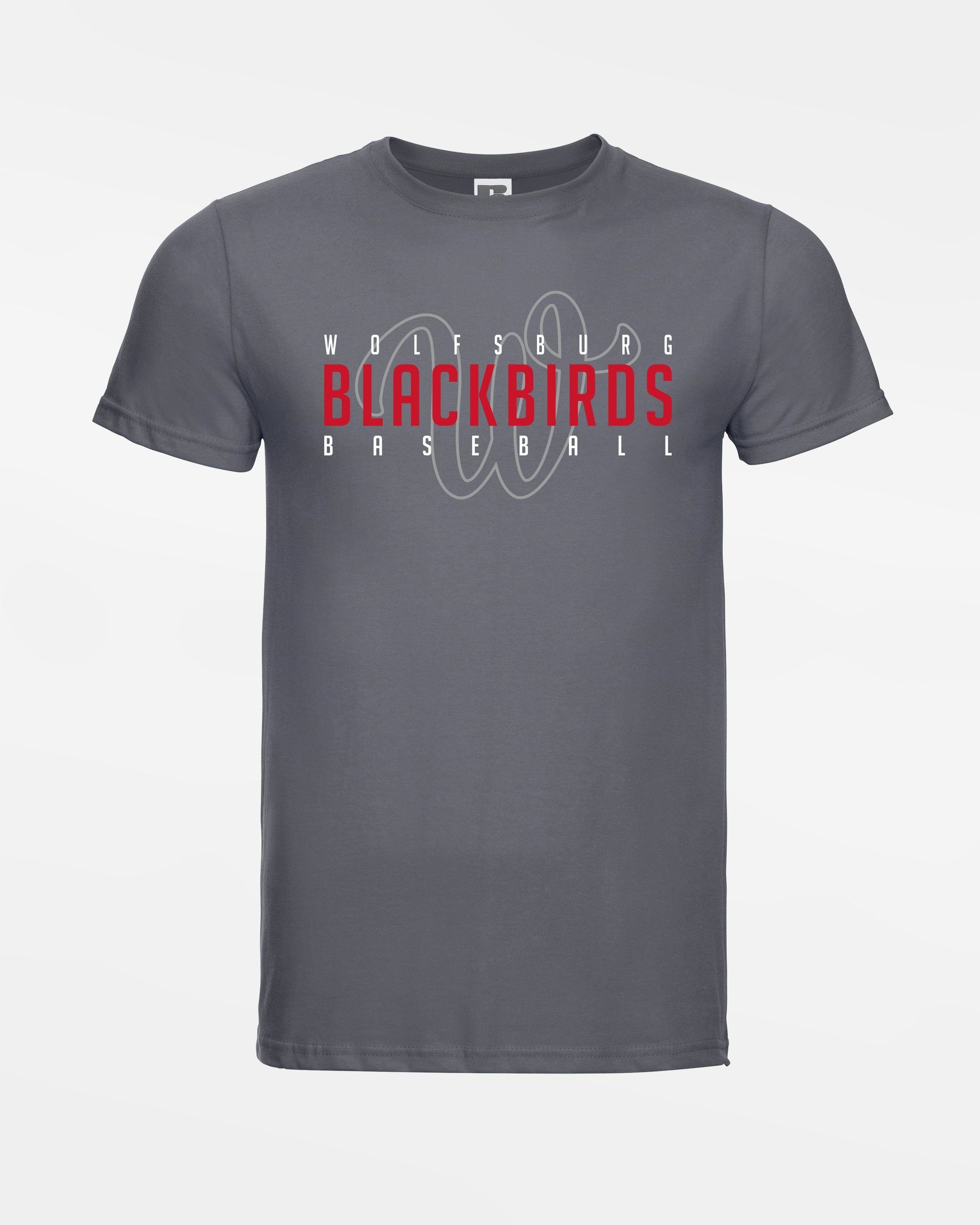 Russell Basic T-Shirt "Wolfsburg Blackbirds", W & Blackbirds, dunkelgrau-DIAMOND PRIDE