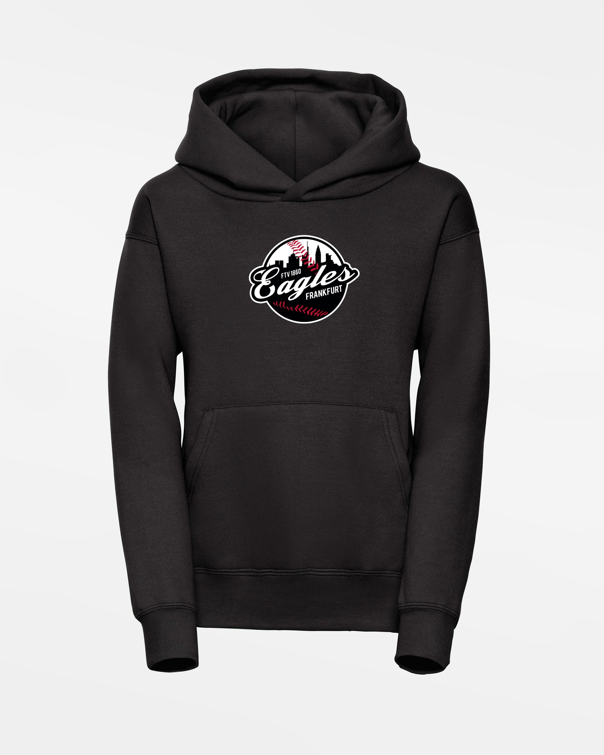 Russell Kids Basic Hoodie "Frankfurt Eagles", Crest, schwarz-DIAMOND PRIDE
