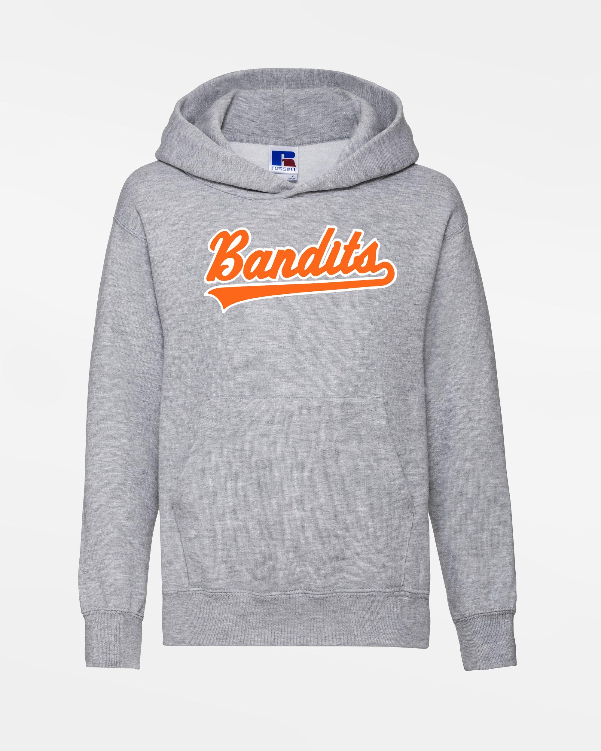 Russell Kids Basic Hoodie "Gröbenzell Bandits", Script, heather grau-DIAMOND PRIDE