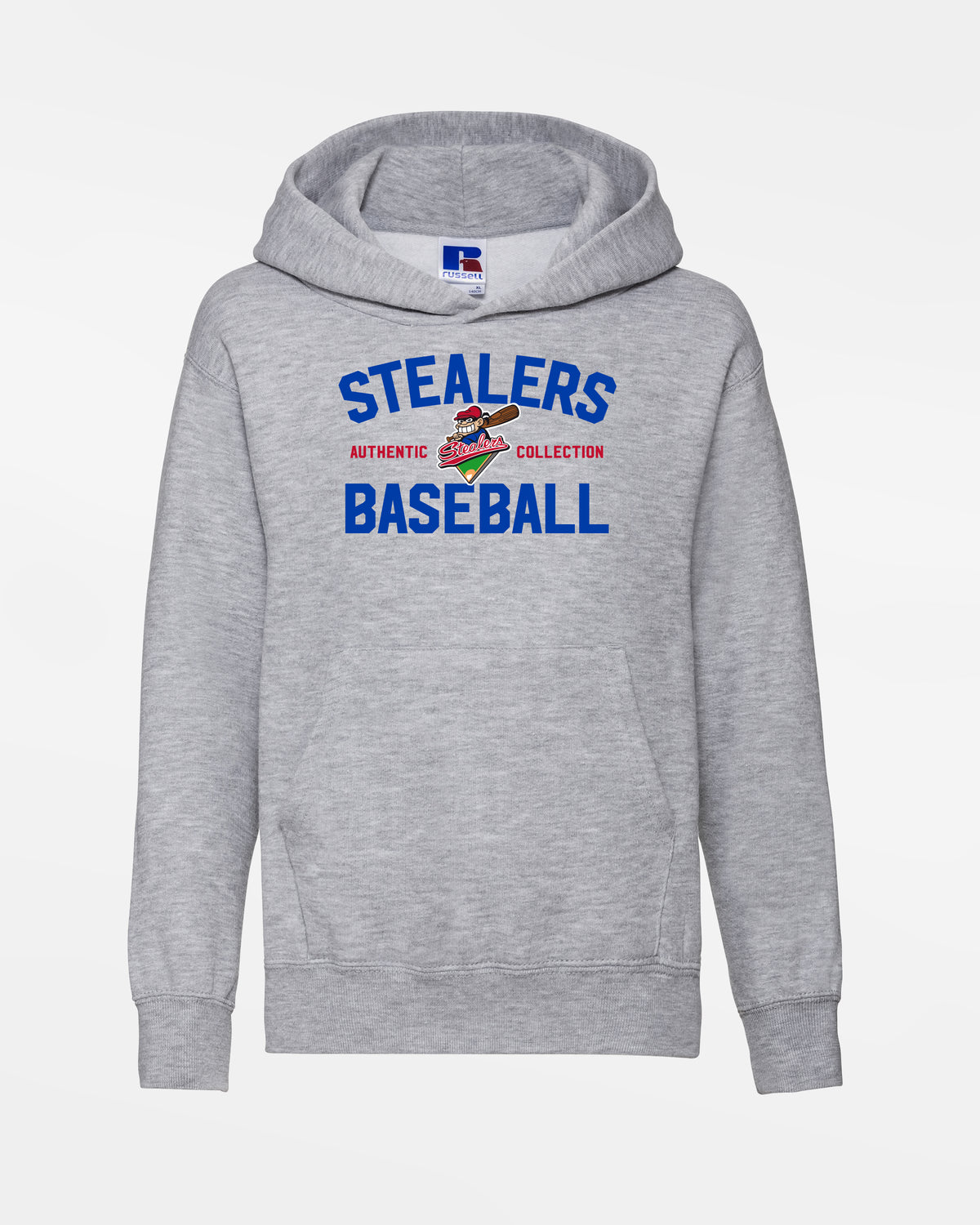Russell Kids Basic Hoodie "Hamburg Stealers", Baseball, heather grau