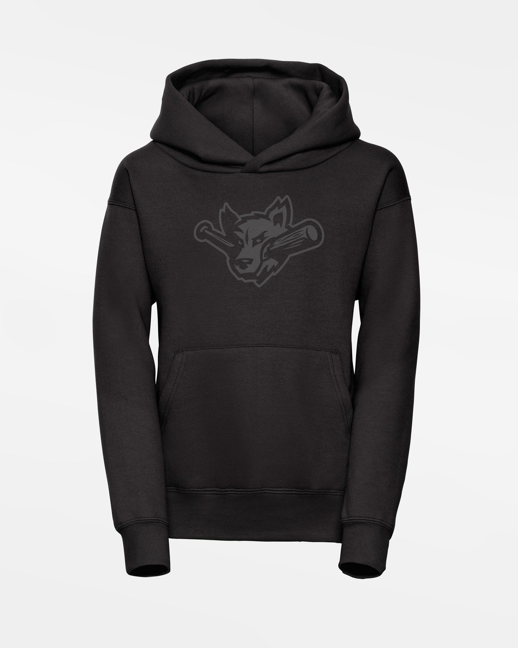 Russell Kids Basic Hoodie "Laufer Wölfe", ALL BLACK, schwarz-DIAMOND PRIDE