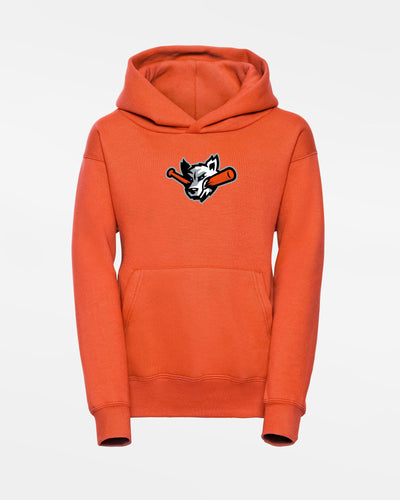 Russell Kids Basic Hoodie "Laufer Wölfe", Wolf, orange-DIAMOND PRIDE