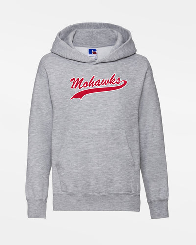 Russell Kids Basic Hoodie "Nagold Mohawks", Script, heather grau-DIAMOND PRIDE