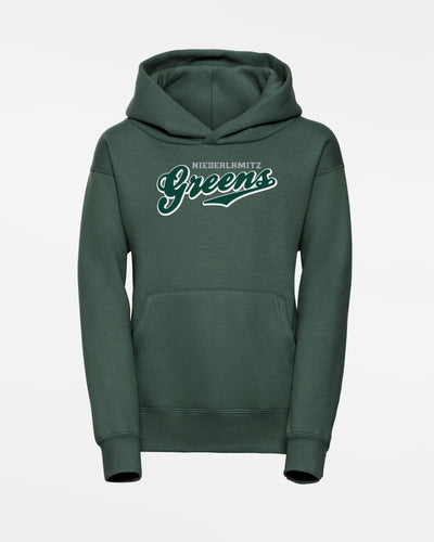 Russell Kids Basic Hoodie "Niederlamitz Greens", Script, dunkelgrün-DIAMOND PRIDE