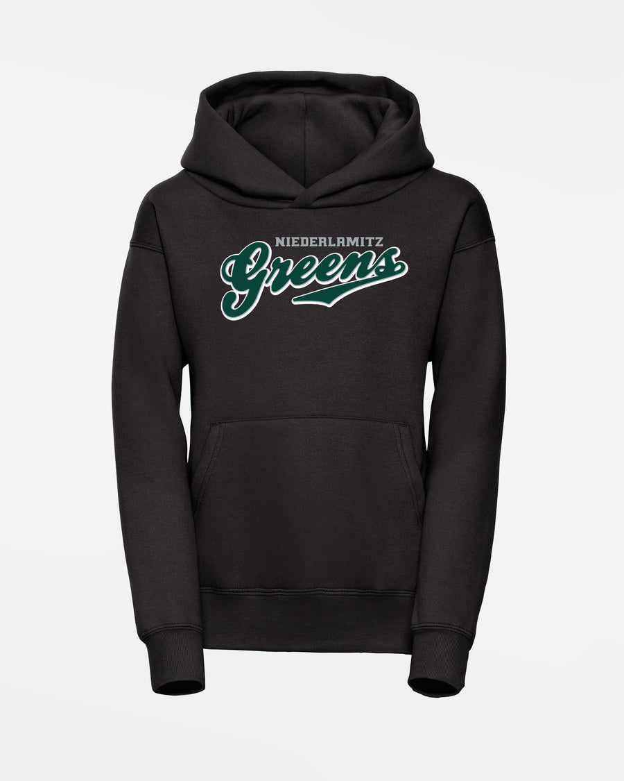Russell Kids Basic Hoodie "Niederlamitz Greens", Script, schwarz-DIAMOND PRIDE