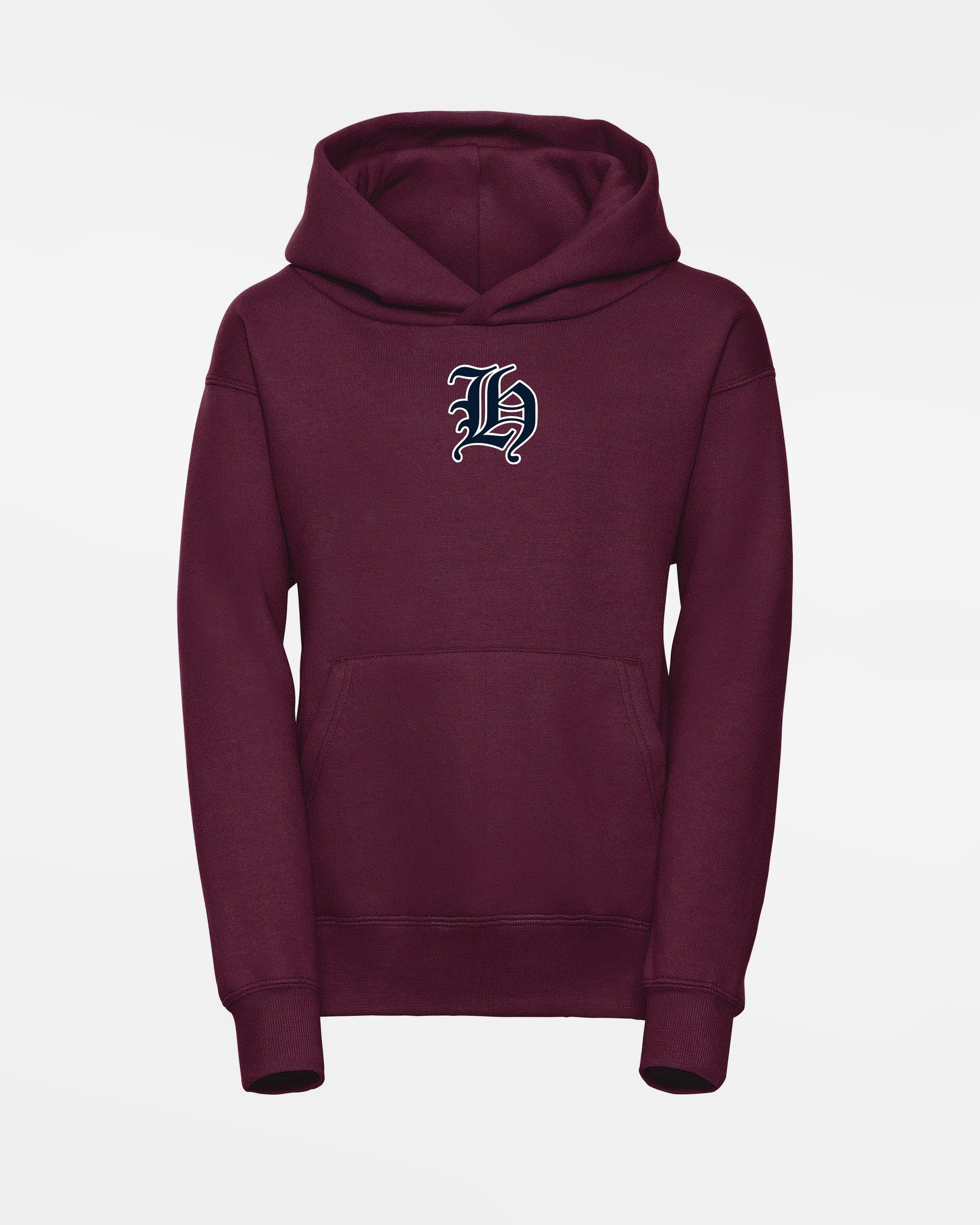 Russell Kids Basic Hoodie "Tübingen Hawks", H, maroon rot-DIAMOND PRIDE