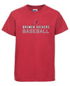 Russell Kids Basic T-Shirt "Bremen Dockers", Baseball, rot-DIAMOND PRIDE