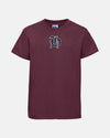 Russell Kids Basic T-Shirt "Tübingen Hawks", H, maroon-rot-DIAMOND PRIDE