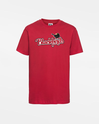 Russell Kids Basic T-Shirt "Wolfsburg Blackbirds", Bird, rot-DIAMOND PRIDE