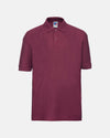 Russell Kids Polo-Shirt, maroon rot-DIAMOND PRIDE