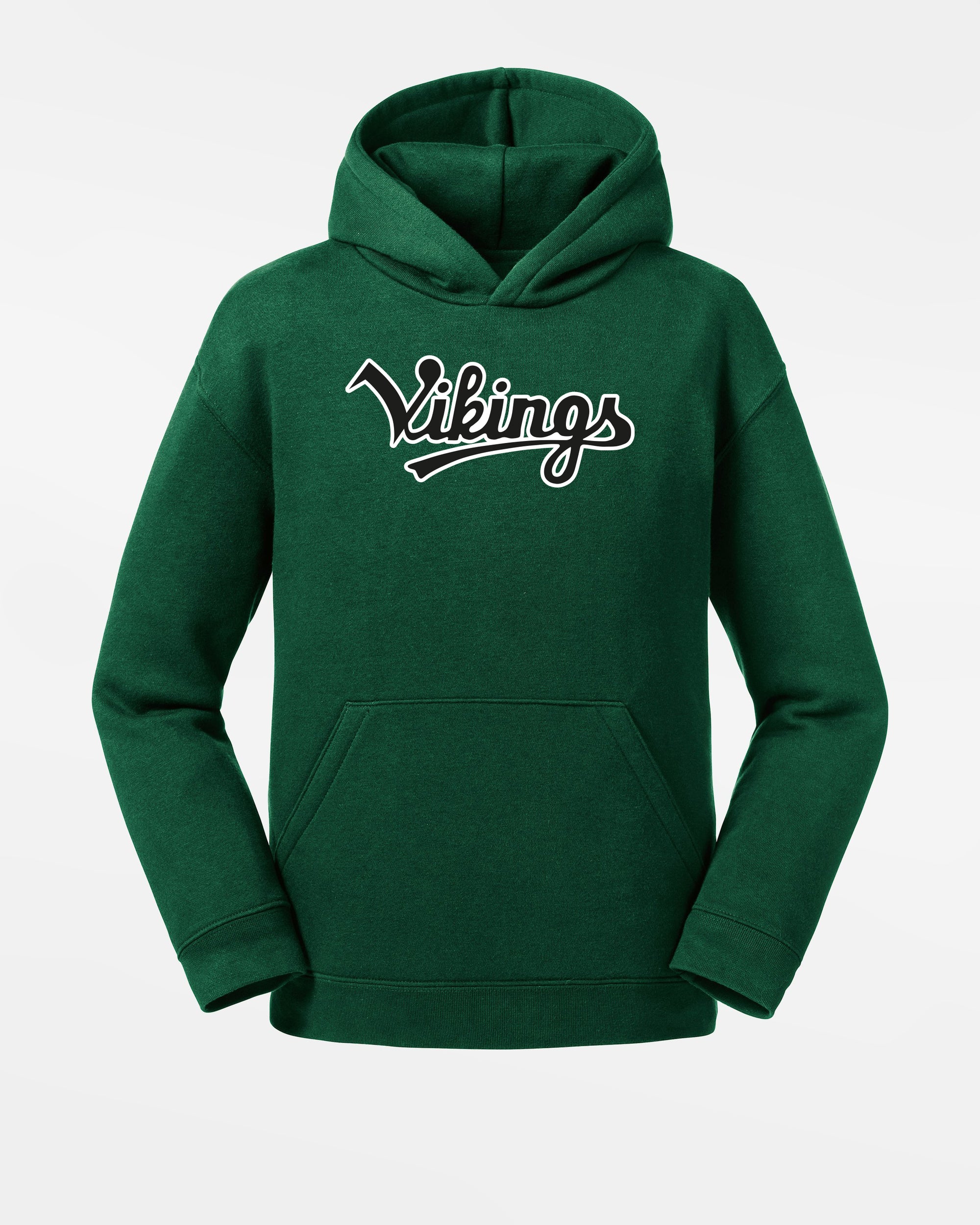 Russell Kids Premium Heavy Hoodie „Kufstein Vikings“, Script, dunkelgrün-DIAMOND PRIDE