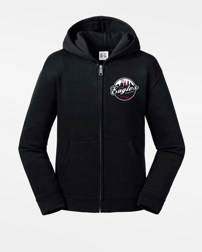 Russell Kids Premium Heavy Zip-Hoodie "Frankfurt Eagles", Crest, schwarz-DIAMOND PRIDE