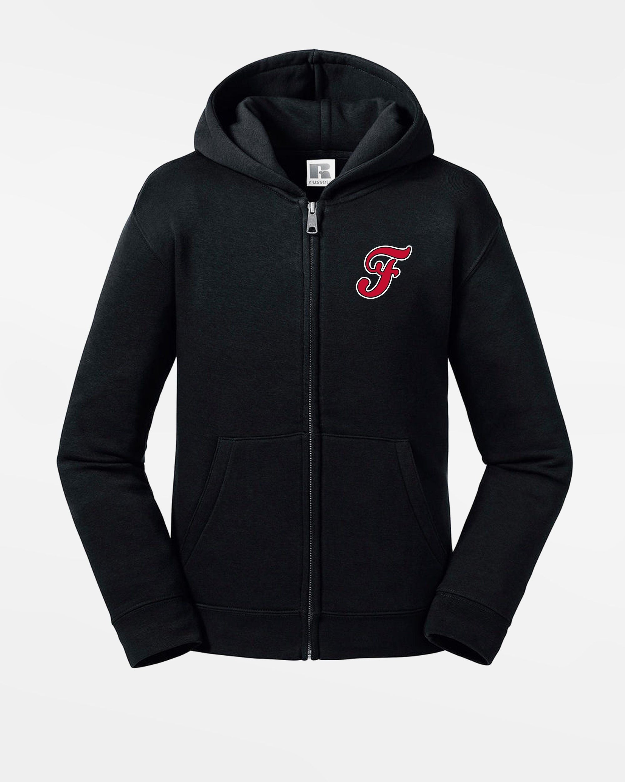 Russell Kids Premium Heavy Zip-Hoodie "Frankfurt Eagles", F, schwarz-DIAMOND PRIDE