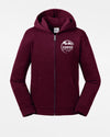 Russell Kids Premium Heavy Zip-Hoodie "Tübingen Hawks", Crest, maroon rot-DIAMOND PRIDE