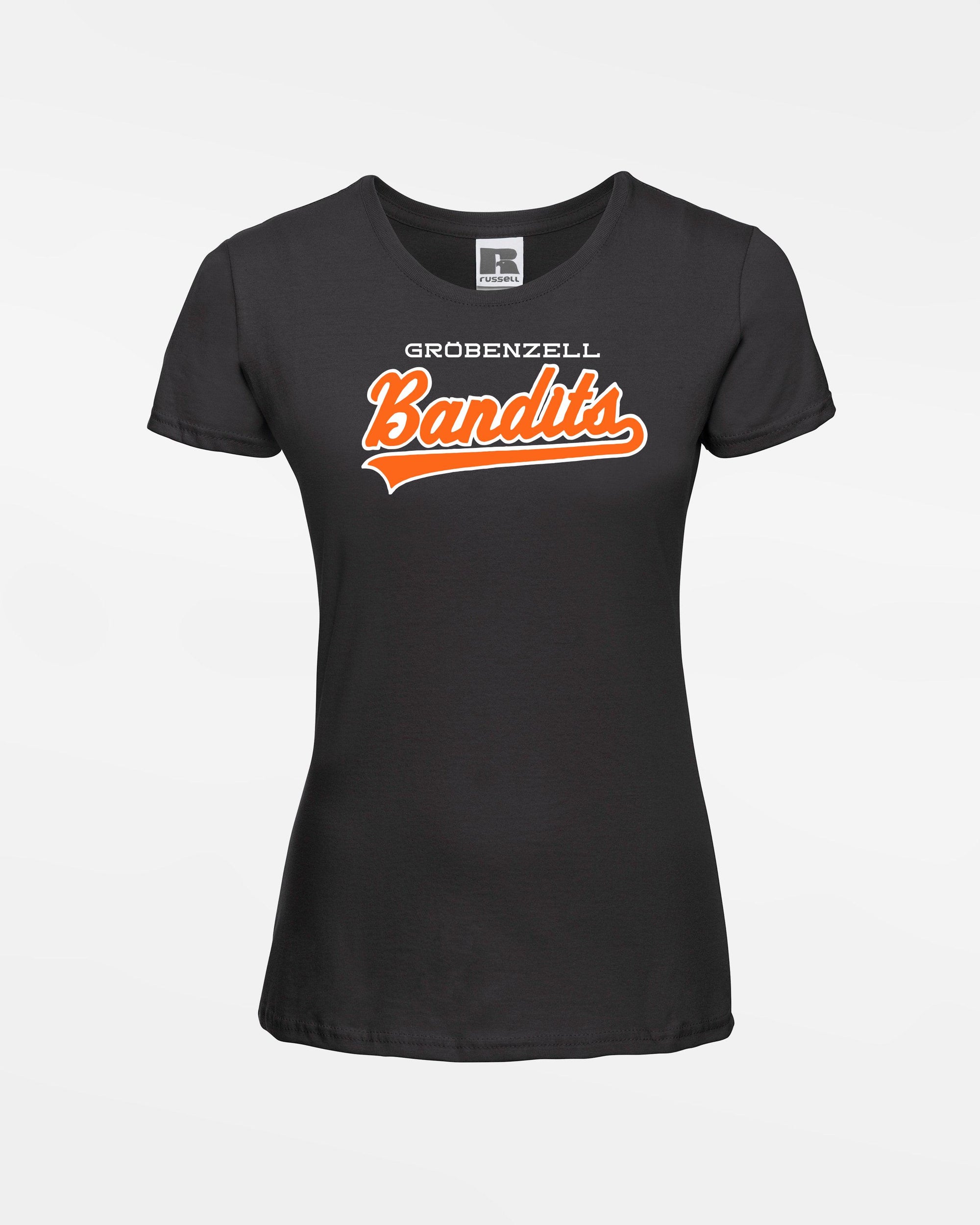 Russell Ladies Basic T-Shirt "Gröbenzell Bandits", City, schwarz-DIAMOND PRIDE