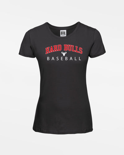Russell Ladies Basic T-Shirt "Hard Bulls", City Baseball, schwarz-DIAMOND PRIDE