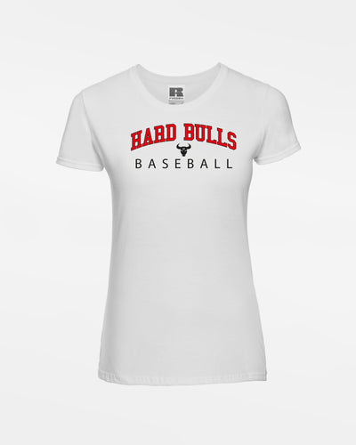 Russell Ladies Basic T-Shirt "Hard Bulls", City Baseball, weiss-DIAMOND PRIDE
