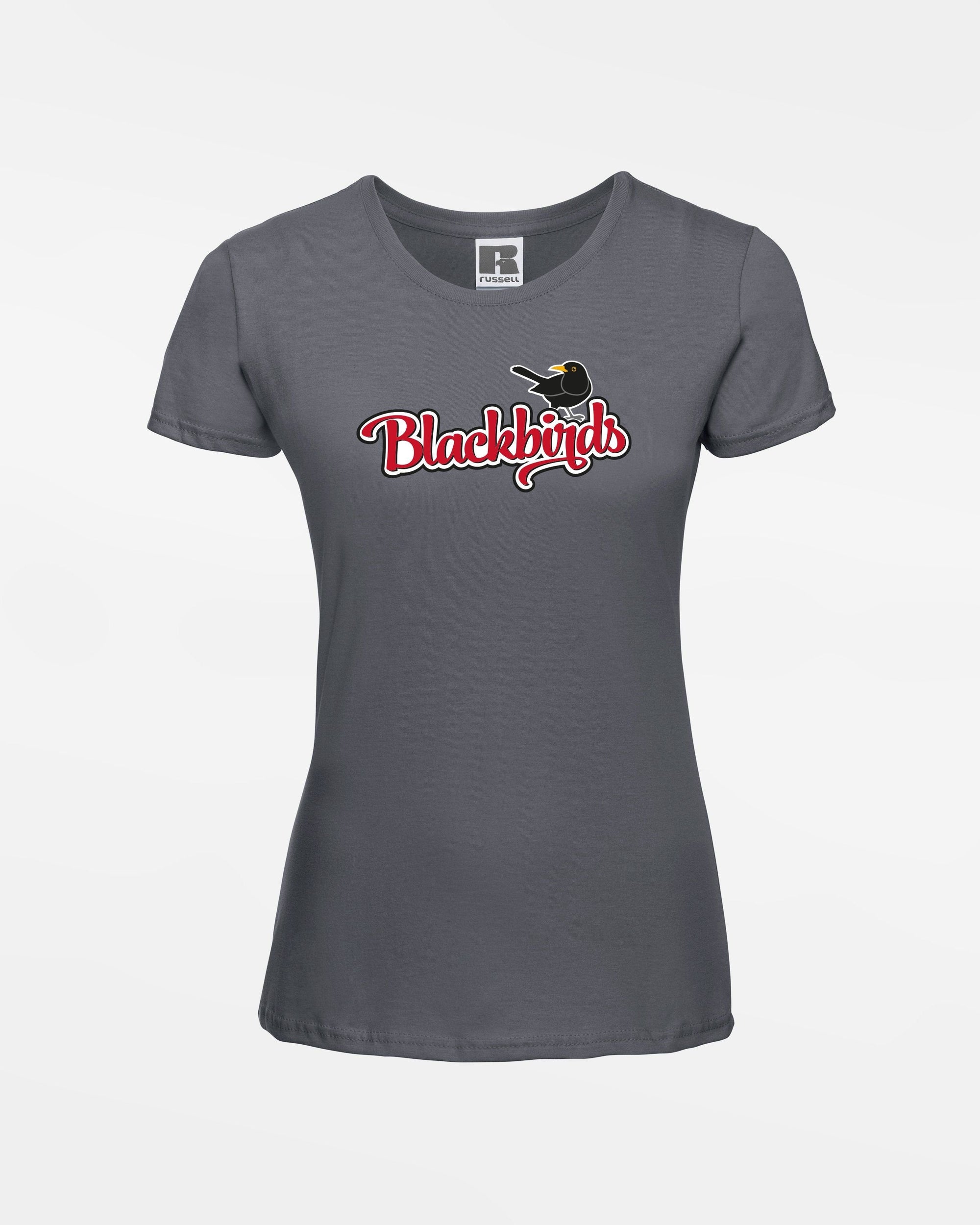 Russell Ladies Basic T-Shirt "Wolfsburg Blackbirds", Bird, dunkelgrau-DIAMOND PRIDE