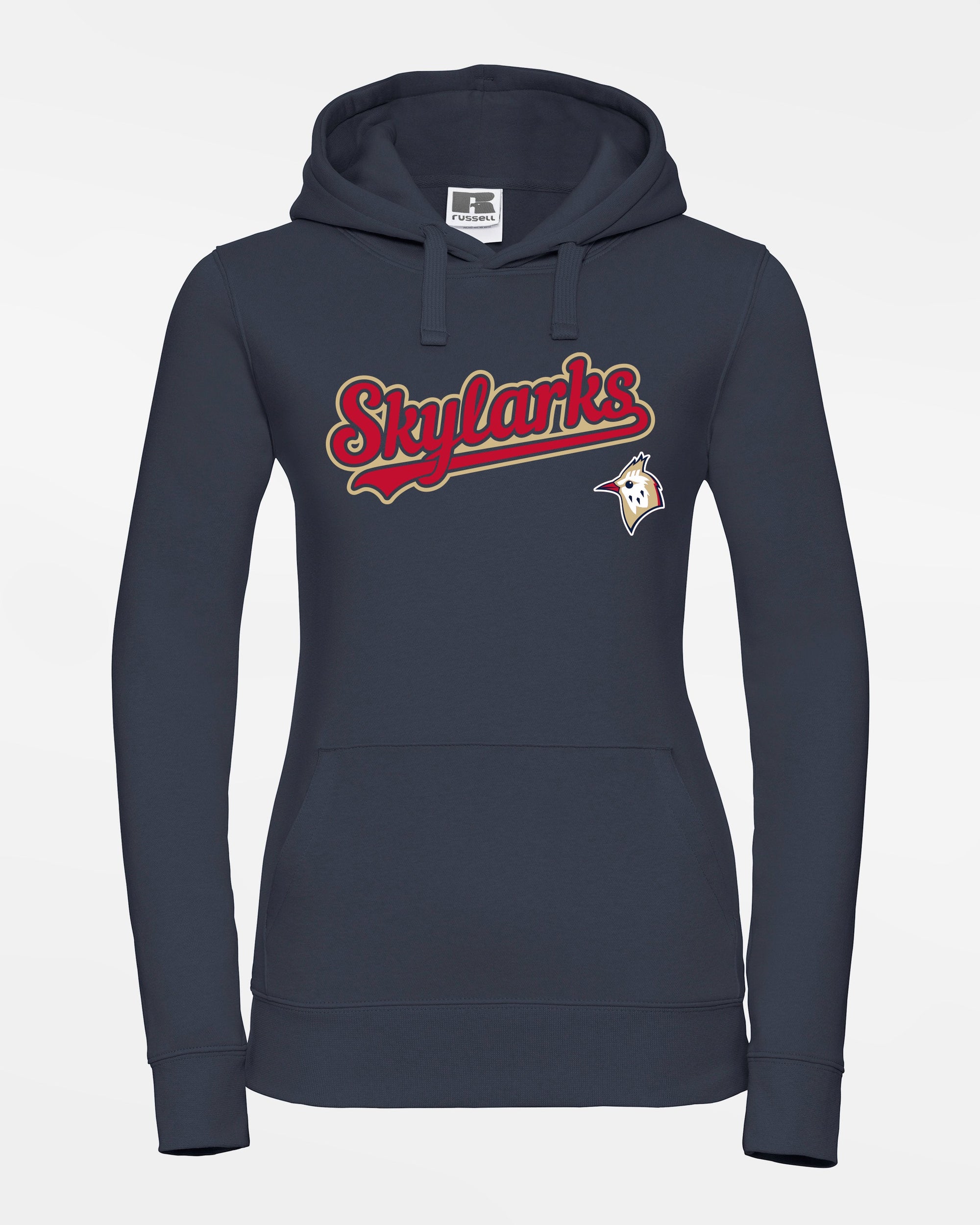 Russell Ladies Premium Heavy Hoodie "Berlin Skylarks", Script & Bird, navy blau-DIAMOND PRIDE