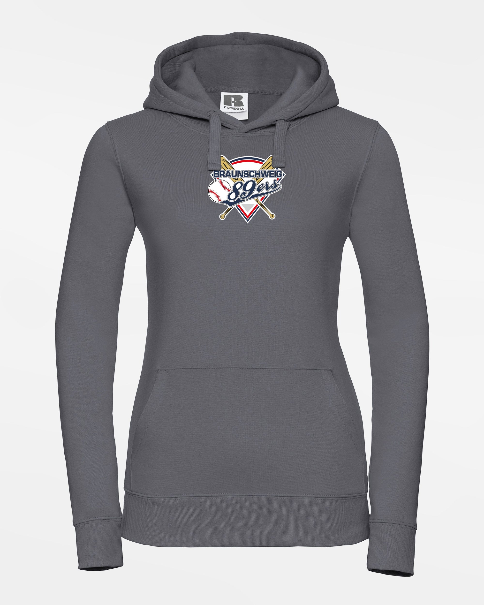 Russell Ladies Premium Heavy Hoodie "Braunschweig 89ers", Primary Logo, dunkelgrau-DIAMOND PRIDE