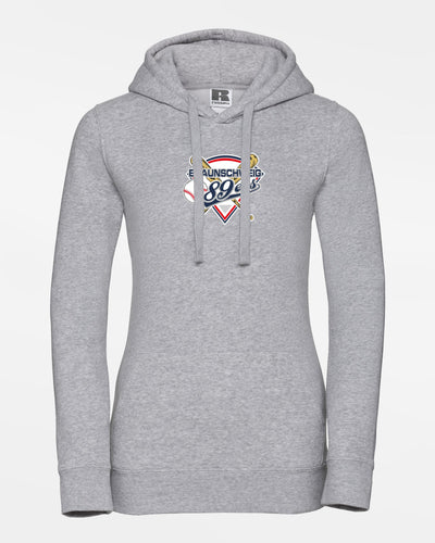 Russell Ladies Premium Heavy Hoodie "Braunschweig 89ers", Primary Logo, heather grau-DIAMOND PRIDE