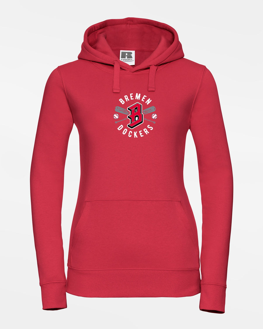 Russell Ladies Premium Heavy Hoodie "Bremen Dockers", Crest, rot-DIAMOND PRIDE