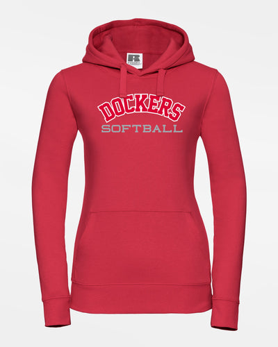 Russell Ladies Premium Heavy Hoodie "Bremen Dockers", Dockers Softball, rot-DIAMOND PRIDE