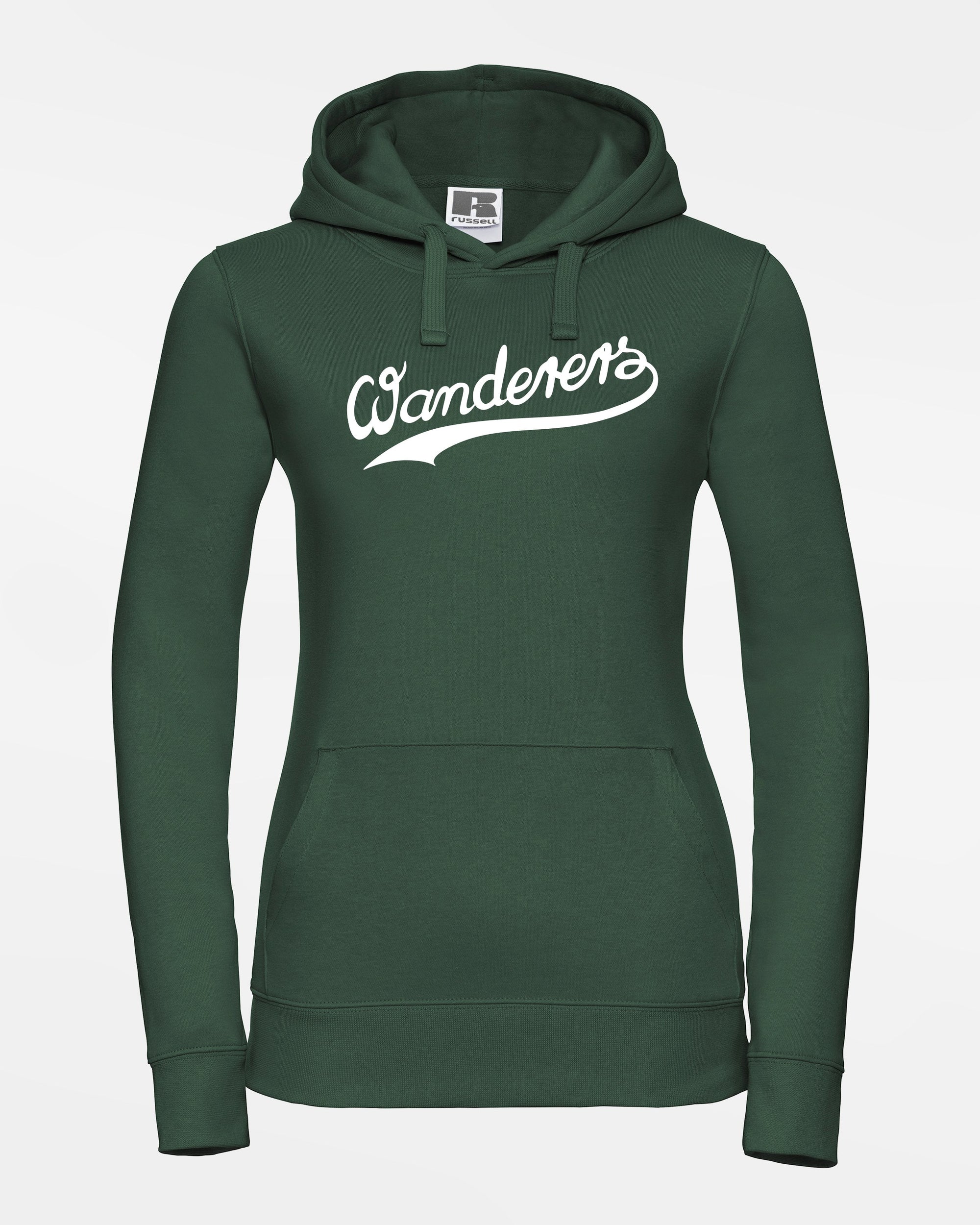 Russell Premium Ladies Heavy Hoodie "Herrenberg Wanderers", Wanderers, dunkelgrün-DIAMOND PRIDE