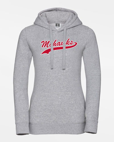 Russell Ladies Premium Heavy Hoodie "Nagold Mohawks", Script, heather grau-DIAMOND PRIDE