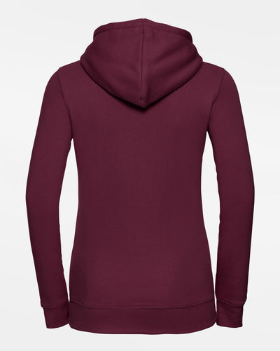 Russell Ladies Premium Heavy Hoodie "Wesseling Vermins", Old Vermins Softball, maroon-rot-DIAMOND PRIDE
